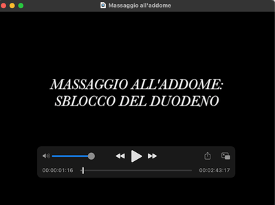 Vidéo (IT) 2' — Technique Rééquilibrante de l'Abdomen (TRA©)